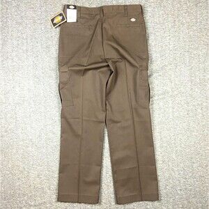 Dickies Cargo Pants Men's 36 UL Brown Twill Workwear Construction Utility
